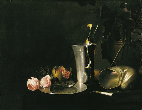 Still Life with a Silver Cup, 1662, Guilliam Gabron