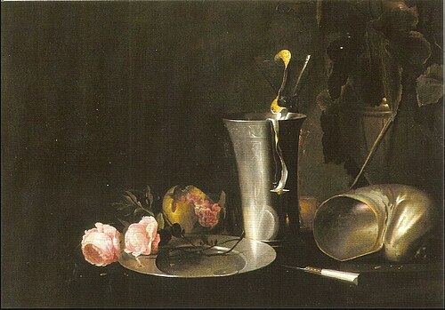 Still Life with Silver Cup, 1650, Guilliam Gabron