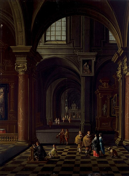 Church interior, 1650, Wilhelm Schubert van Ehrenberg