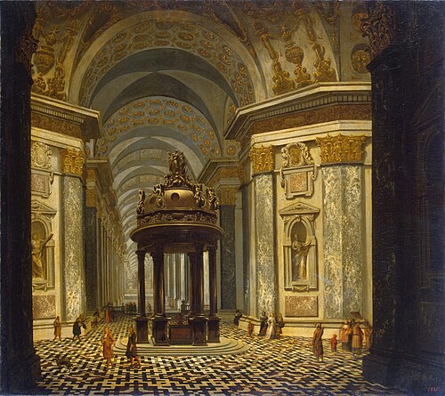 Interior of a Church, 1665, Wilhelm Schubert van Ehrenberg