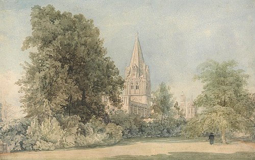 Christ Church, Canon's Garden, Oxford, , William Delamotte