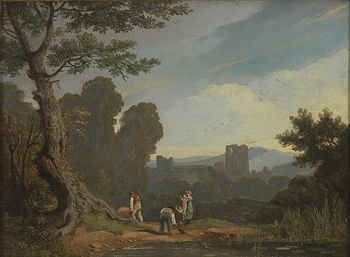 Landscape with Ruins, 1813, William Delamotte