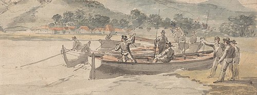 Boats and Men on Shore, , William Anderson