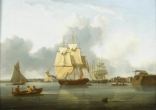 Shipping on the Thames off Deptford, 1820, William Anderson