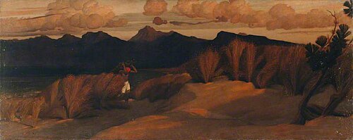 Near Viareggio, Where Shelley's Body Was Found, 1876, William Blake Richmond