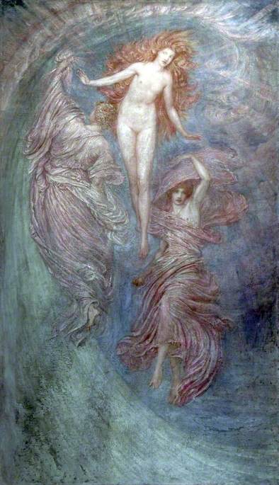 Aphrodite between Eros and Himeros, , William Blake Richmond