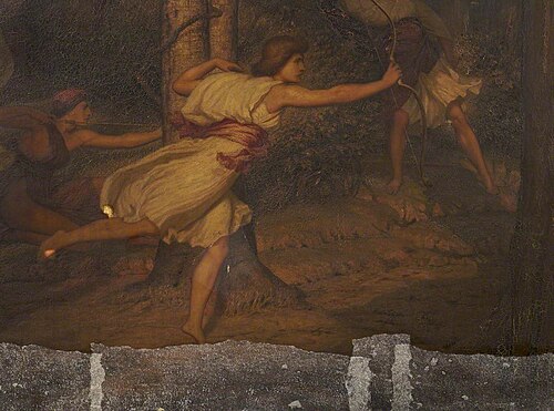 Diana in Pursuit of Actaeon (detail), 1910, William Blake Richmond