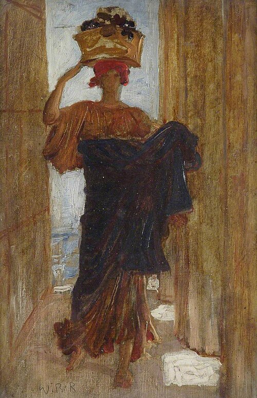 Female Figure with a Red Turban, , William Blake Richmond