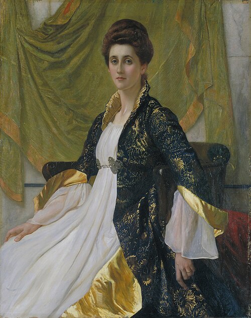 Portrait of Mrs Ernest Moon, 1888, William Blake Richmond