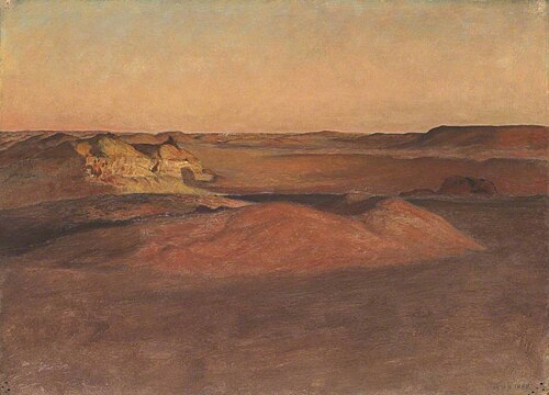 The Libyan Desert, Sunset, 1888, William Blake Richmond