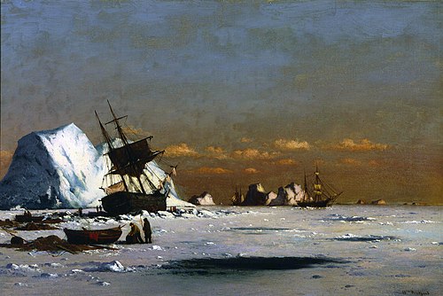Waiting for the Thaw (Arctic Whaling Scene), 1877, William Bradford