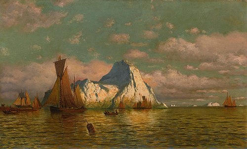 Sunset Glow on Sea and Land, , William Bradford
