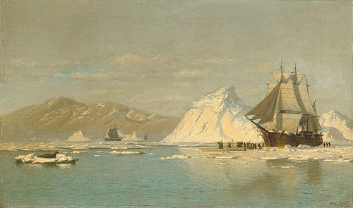 Off Greenland—Whaler Seeking Open Water, 1857, William Bradford