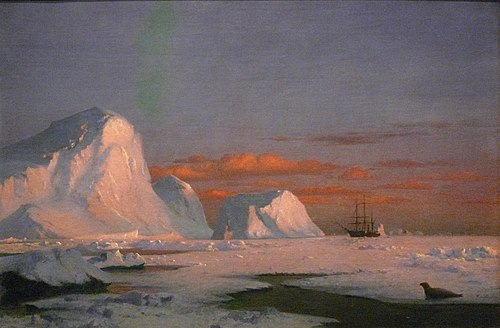 Coucher de soleil arctique, 1874, William Bradford