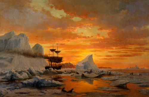 Ice-Dwellers Watching the Invaders, 1875, William Bradford