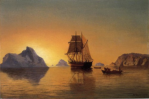 Scène arctique, 1881, William Bradford
