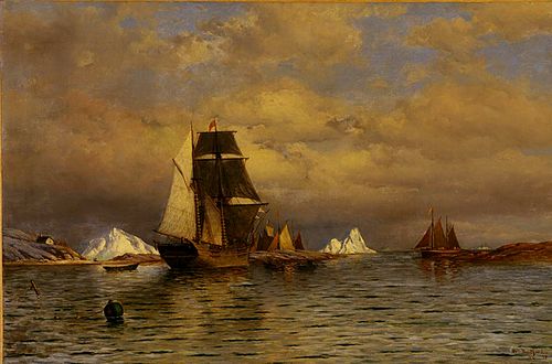 Looking out of Battle Harbour, 1877, William Bradford