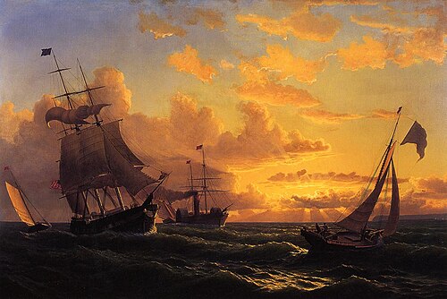 Fresh Breeze of Sandy Hook, 1860, William Bradford