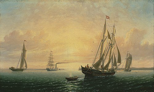 The Schooner Jane of Bath, Maine, 1857, William Bradford