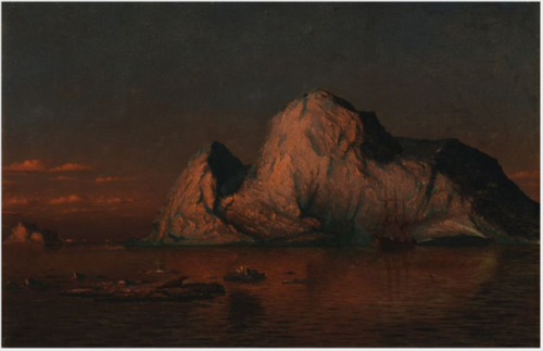 The Midnight Sun on Melville Sound, Northwest Passage, 1876, William Bradford