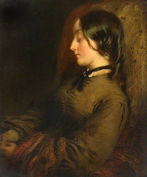 Portrait of a Seated Woman Sleeping, , William Bradley