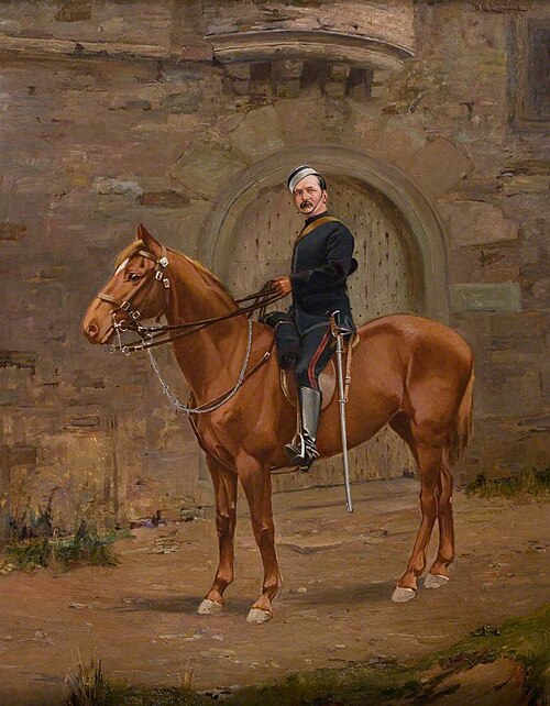 A Volunteer Officer on Horseback, 1888, William Bradley Lamond