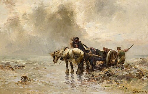 Carting Seaweed, 1906, William Bradley Lamond