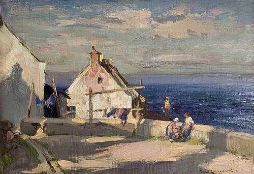 A Coastal Village, , William Bradley Lamond