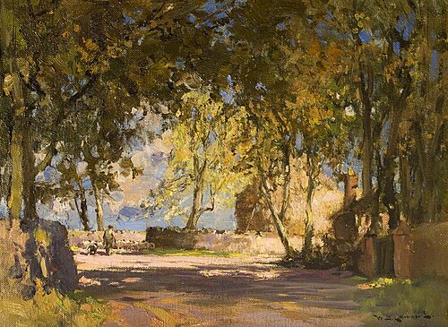 Shaded Road and Shepherd, , William Bradley Lamond