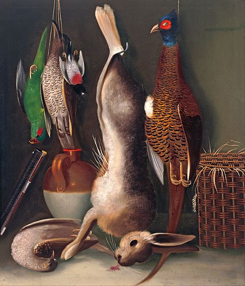 Still life with game, 1840, William Buelow Gould