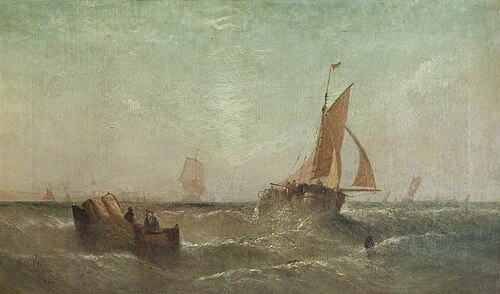 Summer Morning off Yarmouth, 1873, William Calcott Knell