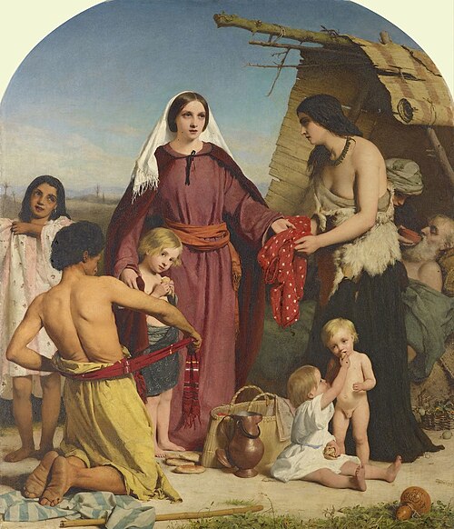 The Almsdeeds of Dorcas, 1855, William Charles Thomas Dobson