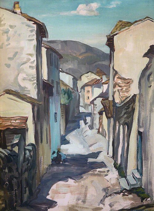 Via Piero della Francesca, Sansepolcro, Italy, 1929, William Crozier