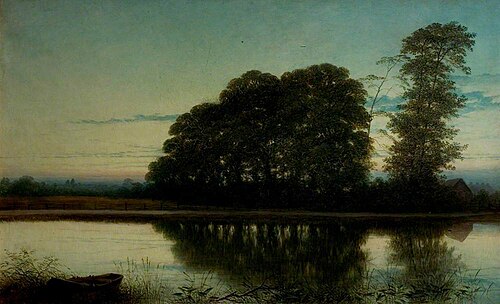 Twilight on the Trent, 1884, William Harold Cubley