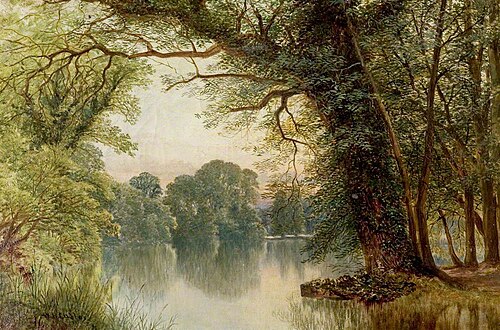 The Lake, Highfields, Nottingham, 1884, William Harold Cubley