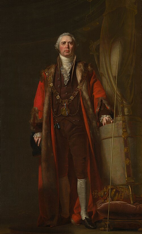 Charles Thorp as Lord Mayor of Dublin, 1800, William Cuming