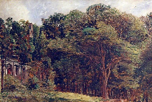 Landscape with Trees and a Ruin, , William Davis