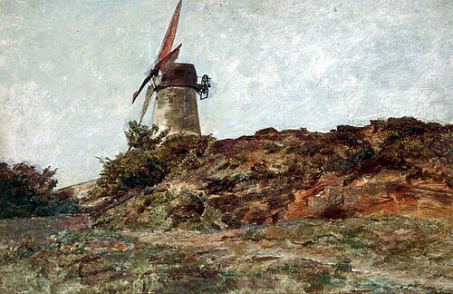 Windmill near Wallasey, Wirral, , William Davis