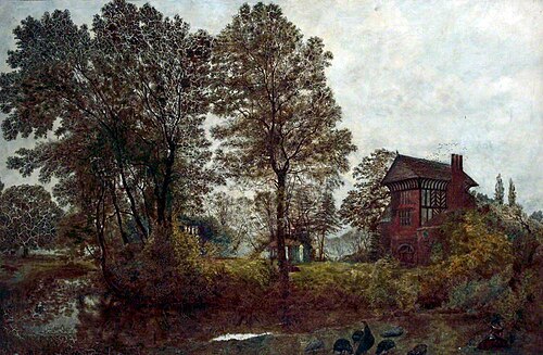 Old House at Hale, Lancashire, , William Davis