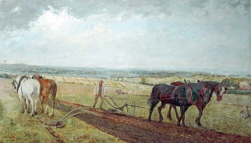 Ploughing, , William Davis