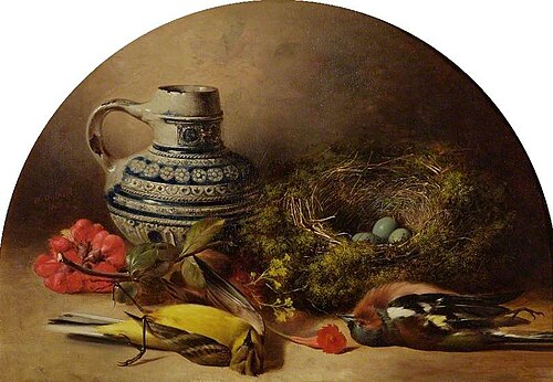 Still Life with Bird's Nest, , William Duffield