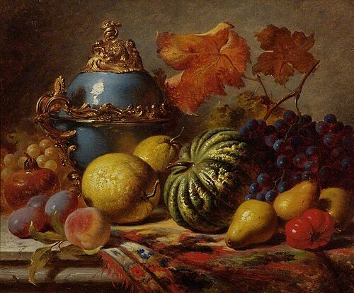 Still Life, Fruit, 1854, William Duffield