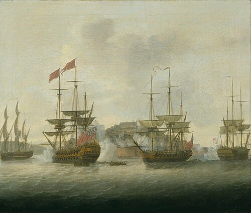 The Attack of Nova Colonia in the River Plate in 1763, under the Command of Captain John Macnamara, 1791, William Elliott