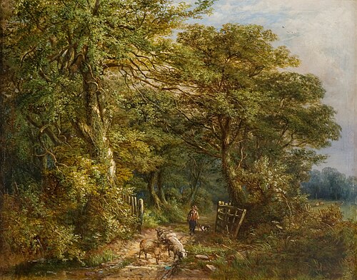 A Lane at Hamstead, Staffordshire, 1778, William Ellis