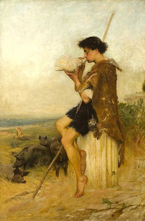 The Swineherd, 1885, William Ewart Lockhart