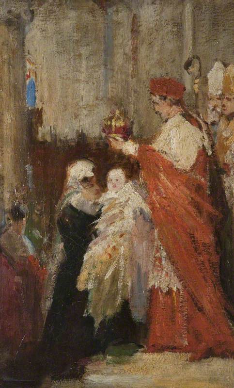 The Crowning of Mary, Queen of Scots, , William Ewart Lockhart