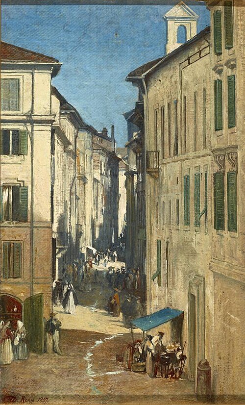 A Street in Rome, 1857, William Fettes Douglas