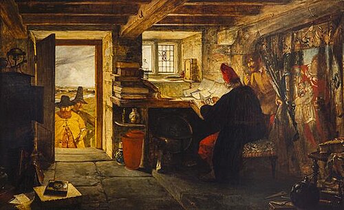 Hudibras and Ralph Visiting the Astrologer (from Butler's 'Hudibras'), 1856, William Fettes Douglas