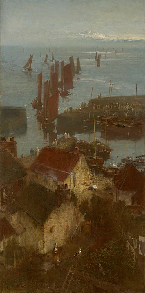 Stonehaven Harbour, 1874, William Fettes Douglas