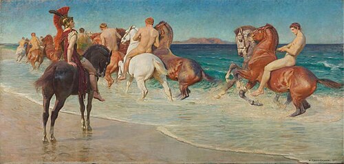 On the Sea-Beat Shore, Where Thracians Tame Wild Horses from Alexander Pope, Homer's Iliad, 1905, William Frank Calderon